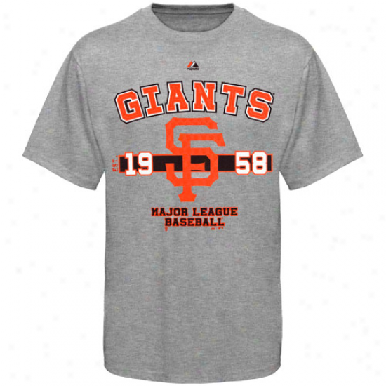 Majestic San Francisco Giants Opening Series T-shirt - Ash