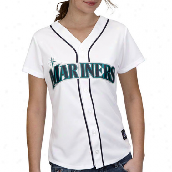 Majestic Seattle Mariners Women's Replica Jersey - Pure