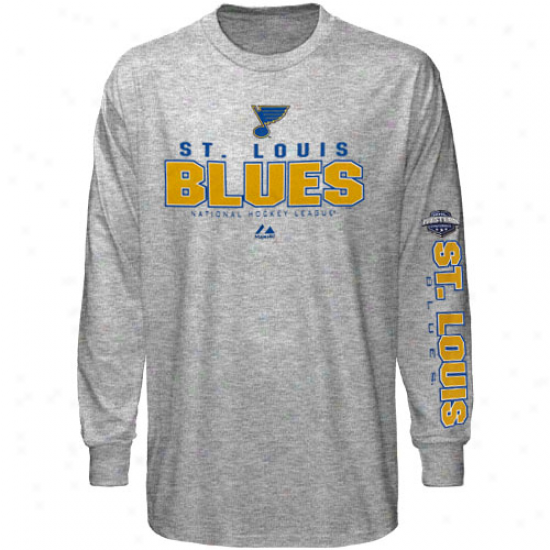 Splendid St. Louis Blues Yotuh Hockey Practice Long Sleeve T-shirt - Ash