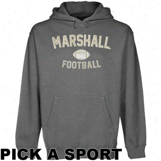 Marshall Thundering Herd Legacy Pullover Hoodie - Gunmetal