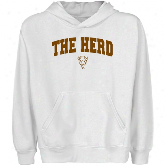 Marshall Thunderung Herd Youth White Logo Arch Pullover Hoody