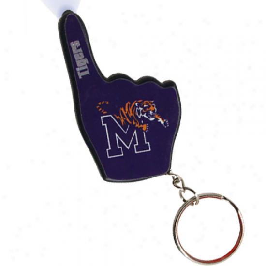 Memphis Tigers Number Ohe Fan Flashlight Keychain