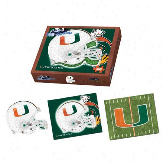 Miami Hurricane s350-piece 3-in-1 Tri-a-puzzle