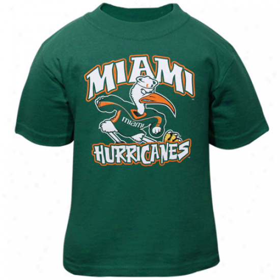 Miami Hurircanes Infant Character T-shirt - Unseasoned