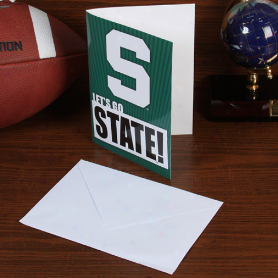 Michigan State Spartans 5'' X 7'' Musical Card