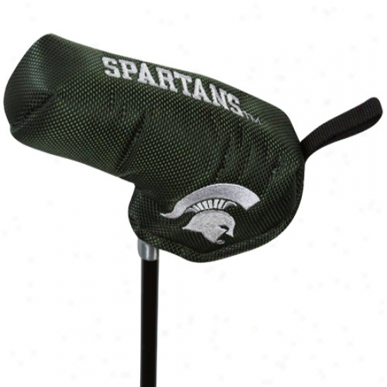 Michigan State Spartans Green Nylon Shaft Gripper Buck Putter Cover