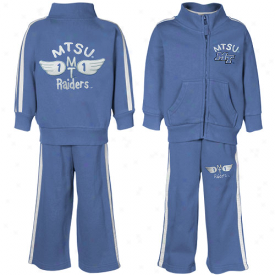 Middle Tennessee State Blue Raiders Toddler Royal Blue Bobcat Full Zip Warm-up Jakket & Pants Set