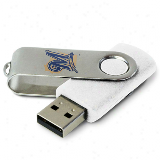 Milwaukee Brewers 4gb Usb Swivel Flash Drrive