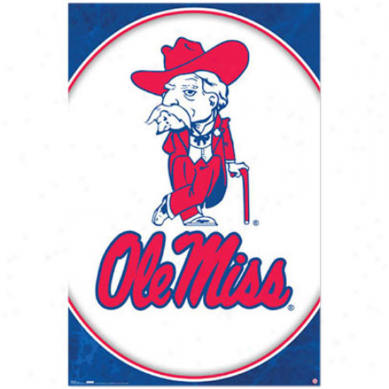 Mississippi Rebels 22'' X 34'' Logo Poster