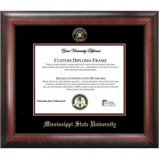 Mississippi State Bulldogs Gold Embossed Diploma Frame