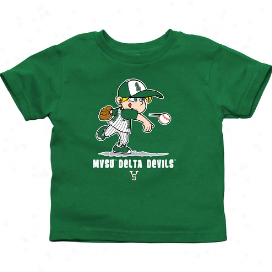 Mississippi Valley State Delta Devils Infant Boys Baseball T-shirt - Green