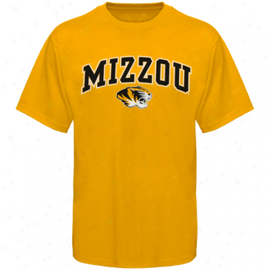 Missouri Tigers Youth Arched University T-shirt - Gold