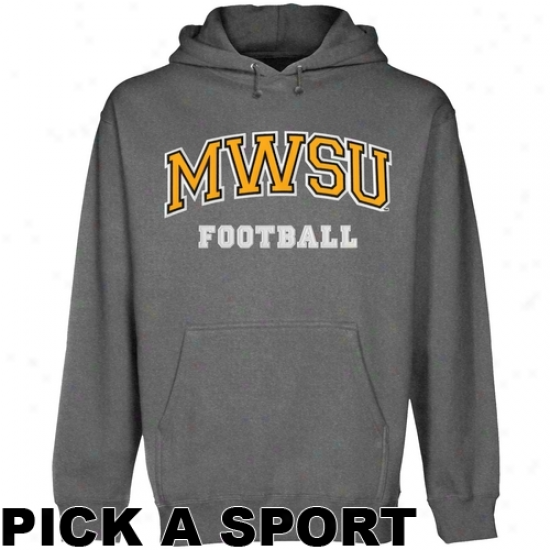 Missouri Western State Griffons Custom Sport Arch Applique Pullover Hoodie - Gunm3tal