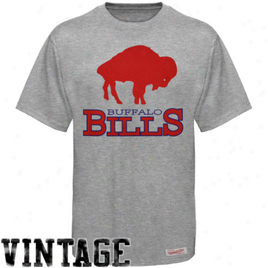 Mitcell & Ness Buffalo Bills Pick Six Vintage Premium T-shirt - Ash