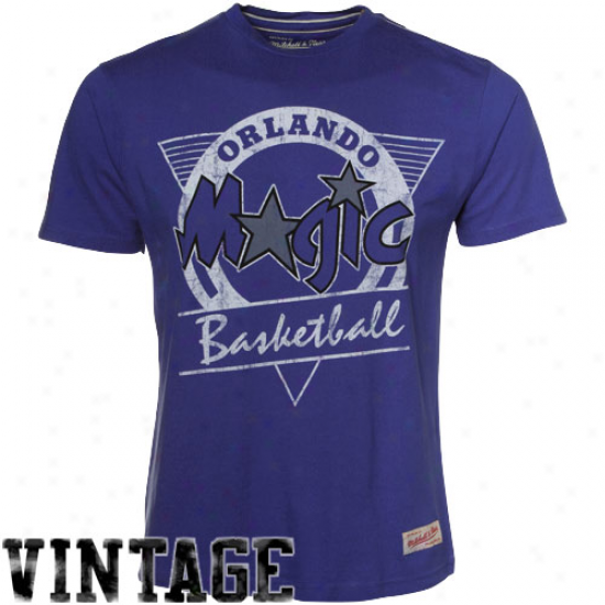 Mitchell & Ness Orlando Magic Royal Blue Rebound Premium T-shirt