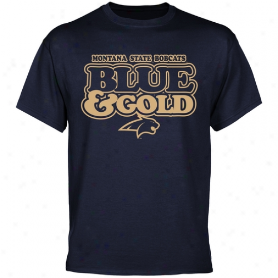 Montana State Bobcats Our Colors T-shirt - Navy Blue