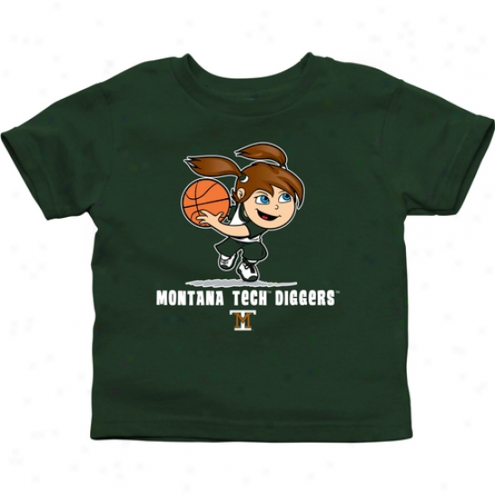 Montana Tech Orediggers Infant Gir1s Basketball T-shirt - Flourishing