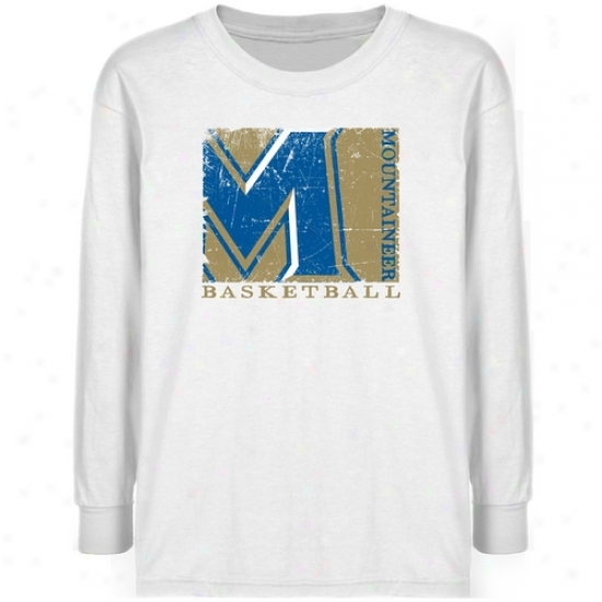 Mount St. Mary's Mountaineers Youth White Sport Stamp T-shirt