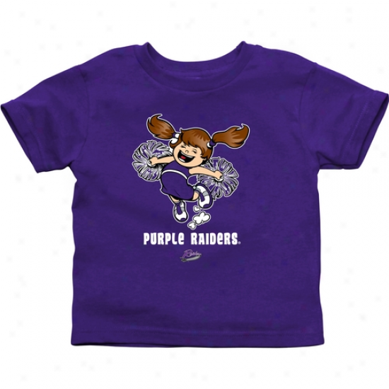 Mount Union Purple Raiders Babe Cheer Squad T-shirt - Purple