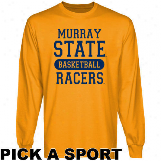 Murray State Racers Gold Custom S0ort Slow Sleeve T-shirt