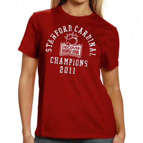 My U Stanford Principal Ladies Cardinal 2011 Orange Bowl Champions T-shirt