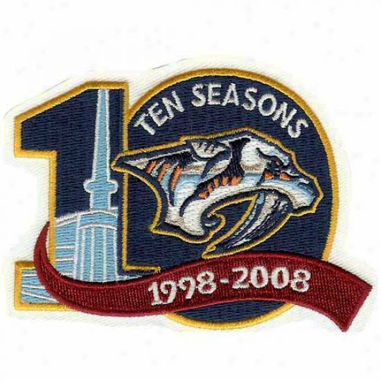 Nashville Predators 10th Yearly  Colletible Logo Patch