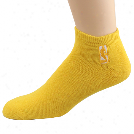 Nba Logoman No Show Sock - Yellow