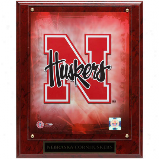 Nebraska Cornhuskers 10.5'' X 13'' Team Logo Plaque