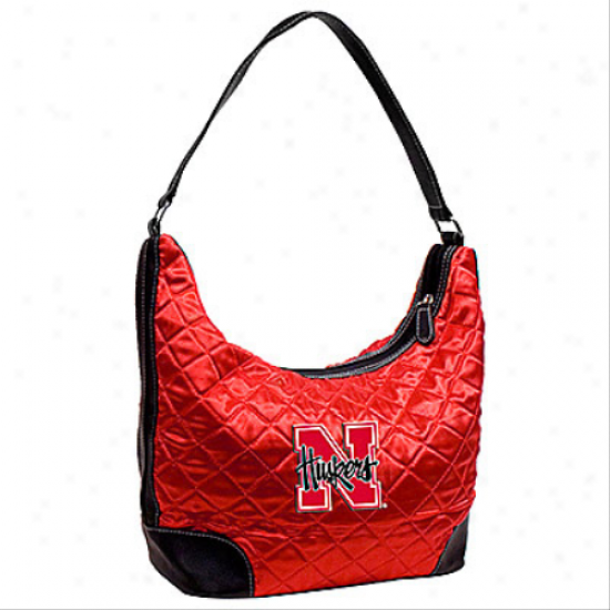 Nebraska Cornhuskers Scarlet Quilted Hobo Purse