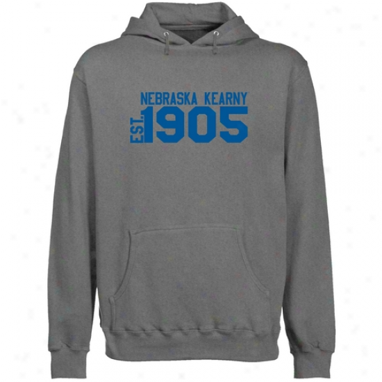 Nebraska-kearneey Lopers Gunmetal Est. Date Lightweight Pullover Hoody