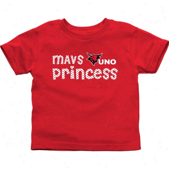 Nebraska Omaha Mavericks Infant Princess T-shirt - Crimson