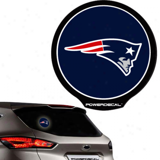 New England Patriots Backlit Led Mo5ion Sensing Powerdecal