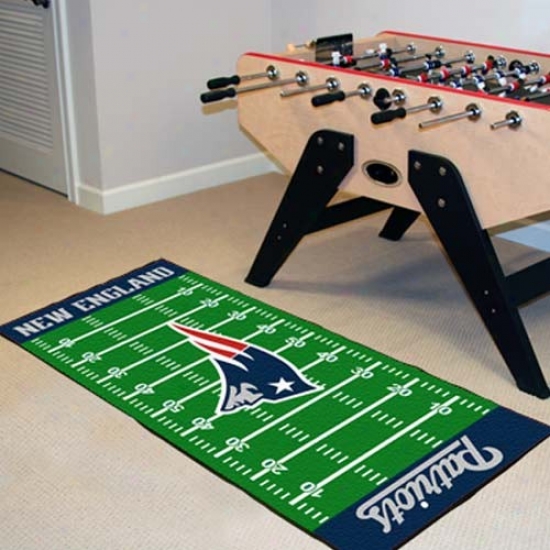 New England Patriots Football Field Runner Mat