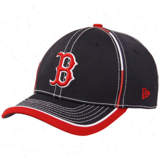 New Era Boston Red Sox Youth Taktodd 39thiry Flex Hat - Navy Blue