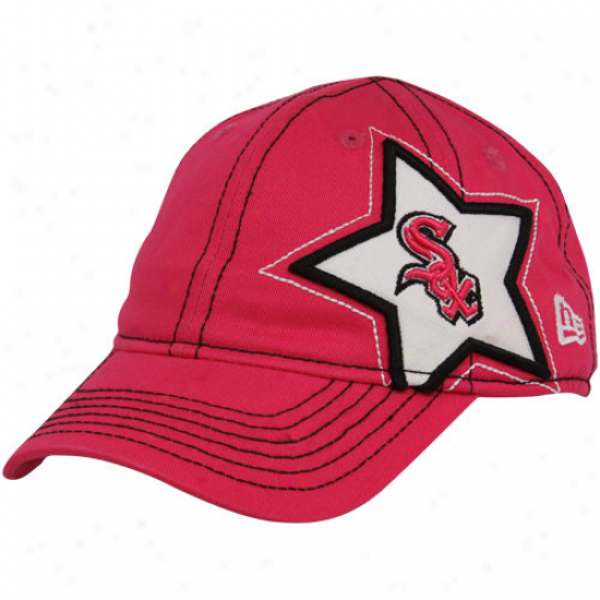 New Era Chicago White Sox Toddler Girls Pink Sidestar Adjustable Hat