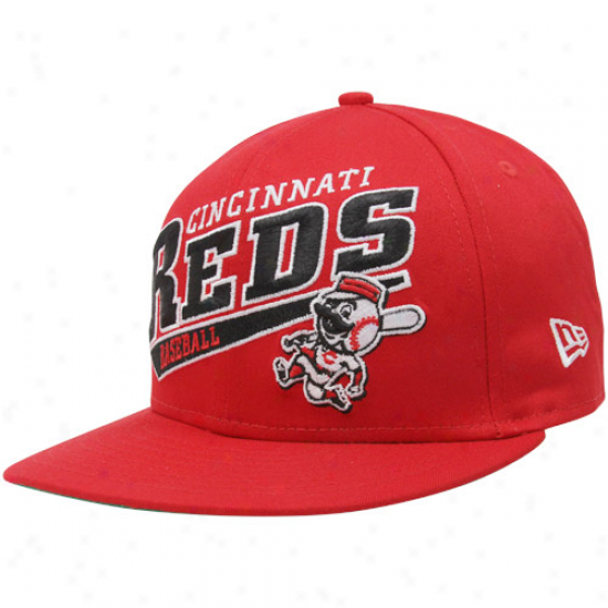 New Era Cincinnati Reds Skew Script Snapback Adjustable Hat