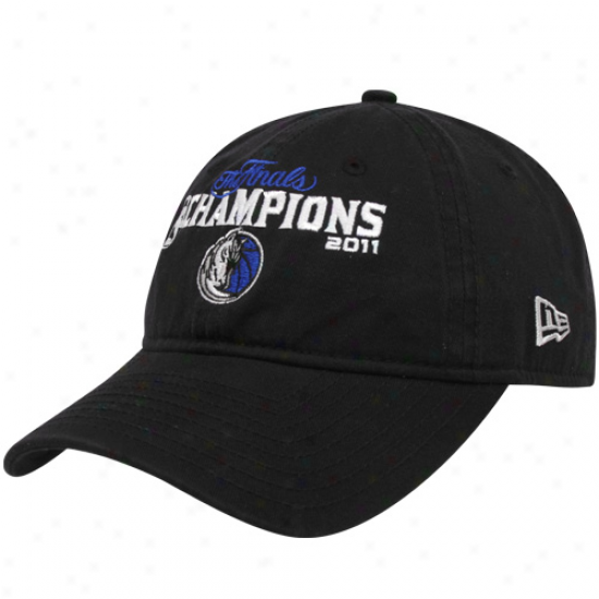 New Era Dallsa Mavericks 2011 Nha Champions Navy Blue Adjustable Slouch Hat