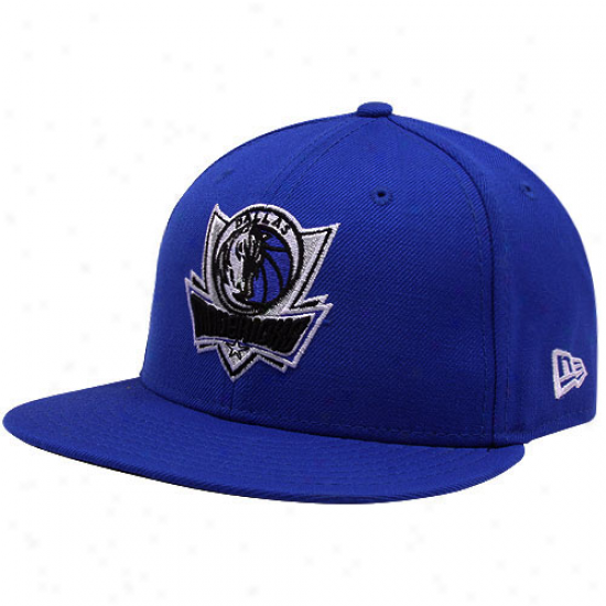 Unaccustomed Era Dallas Mavericks Royal Blue 59fifty Primary Logo Fitted Hat