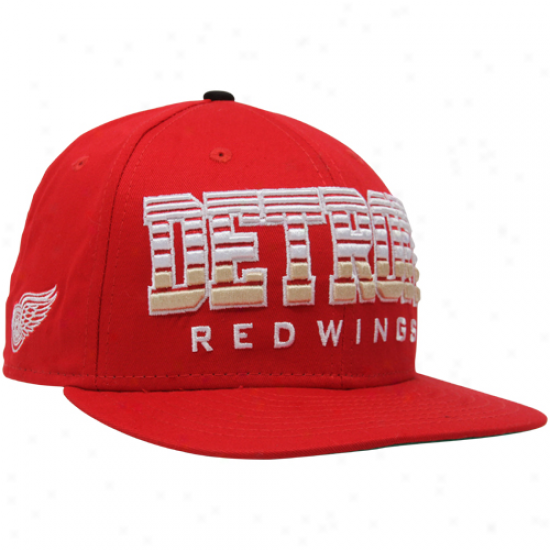 New Era Detroit Red Wings Red Fade 9fifty Snapback Adjustable Hat
