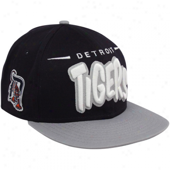 New Era Detroit Tigers Navy Blue-gray Funky Doperastic 9fifty Snapback Hat