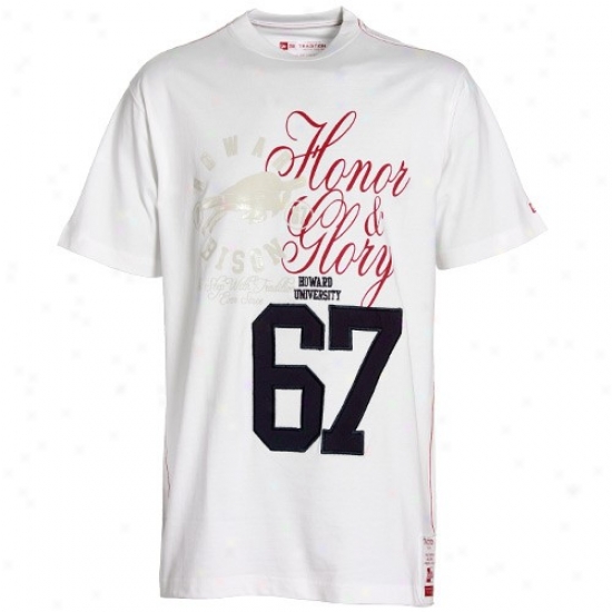 New Era Howard Bison White Honor Number Prmeium T-shirt