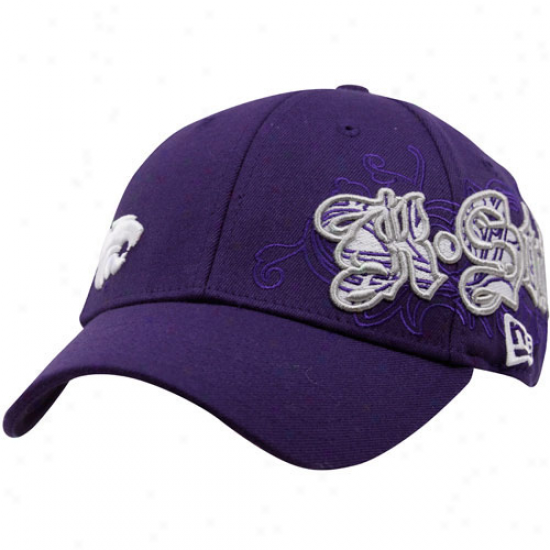 New Era Kansas State Wildcats Purple Sweeper 39thirty Stretch Fit Hat