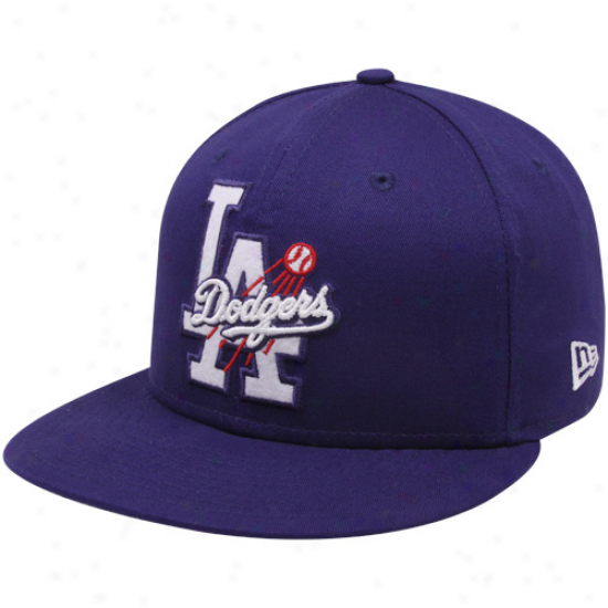 New Era L.a. Dodgers Royal Blue Two Fold 9fifty Snapback Adujstable Hat