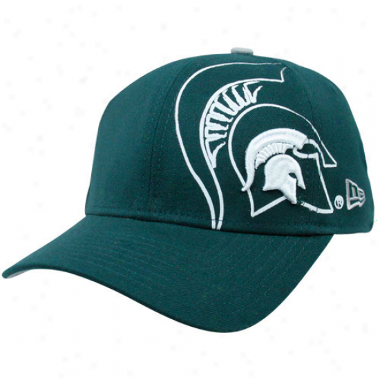 New Era Michigan State Spartans Green 39thirty Faded Flex Hat