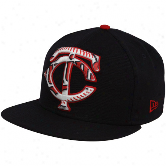 New Era Minnesota Twins Navy Blue Bois 59fifty Fitted Hat