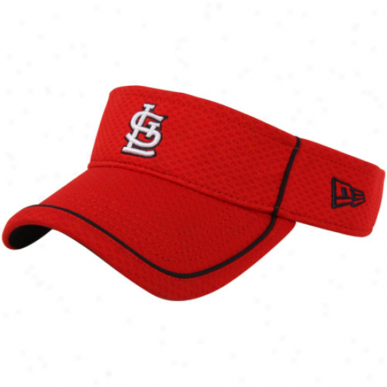 New Era St. Louis Cardinals Pop Up Adjustable Visor - Red