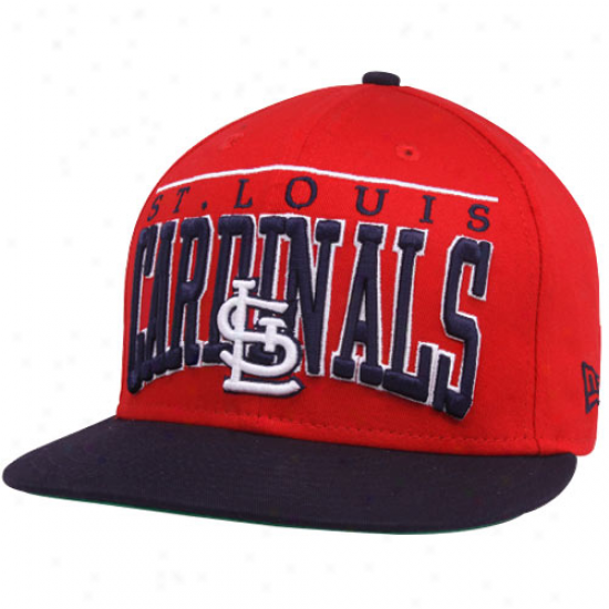 New Era St. Louis Cardinals Red 9fifty Le Arch Snapback Adjustable Hat