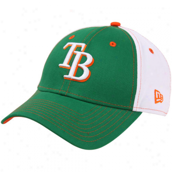 New Era Tampa Bay Rays St. Patrick's Day Tri-team Adjustable Hat -kelly Green-white