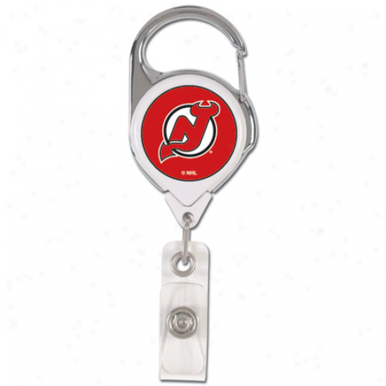 New Jersey Devils Premium Metal Badge Reel