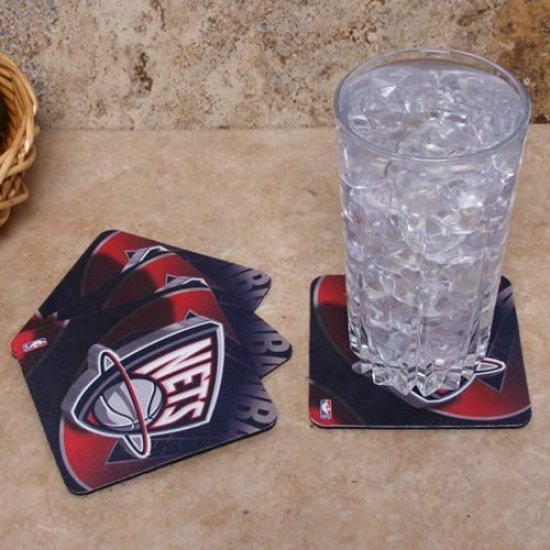 Just discovered Jersey Nets 4-pack Sublimated Logo Neoprene Coaster Set